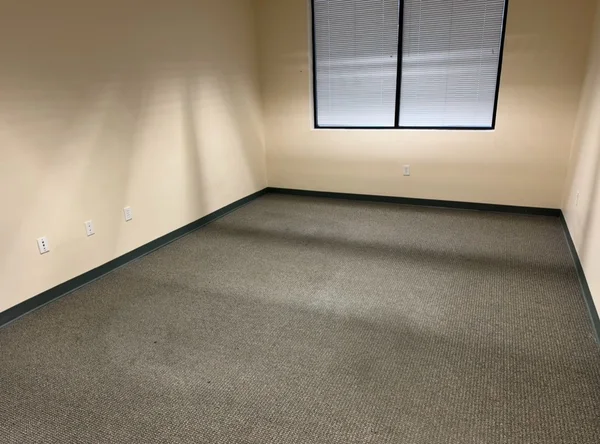 Office floor clear after the furniture was moved out
